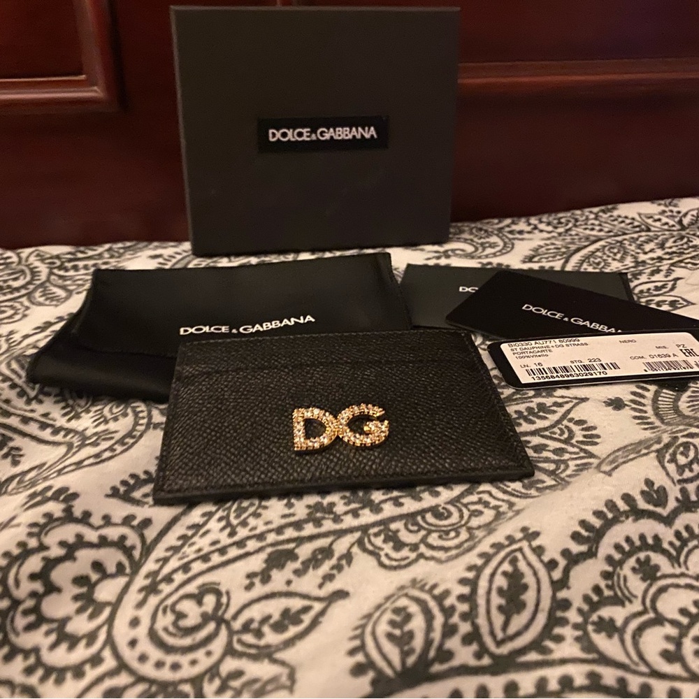 Dolce & Gabbana NWT Leather Card Holder Wallet